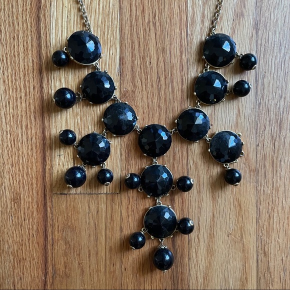 J.Crew Black Beaded Statement Necklace - Picture 3 of 6